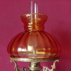 Antigüedades: LAMPARA QUINQUE DE PORCELANA ITALIANA