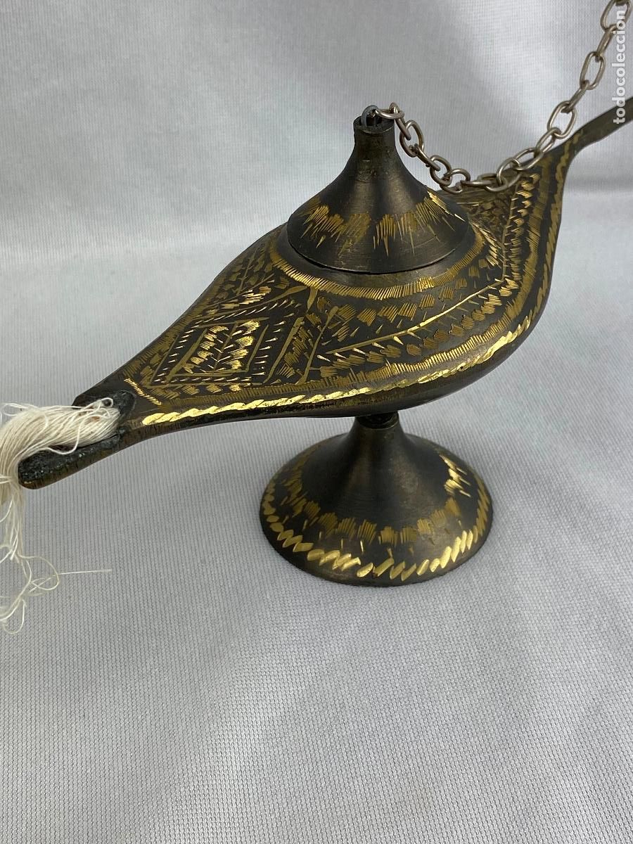 Antig&uuml;edades: lamparilla ed bronce , candil de aceite, lucerna. - Foto 3