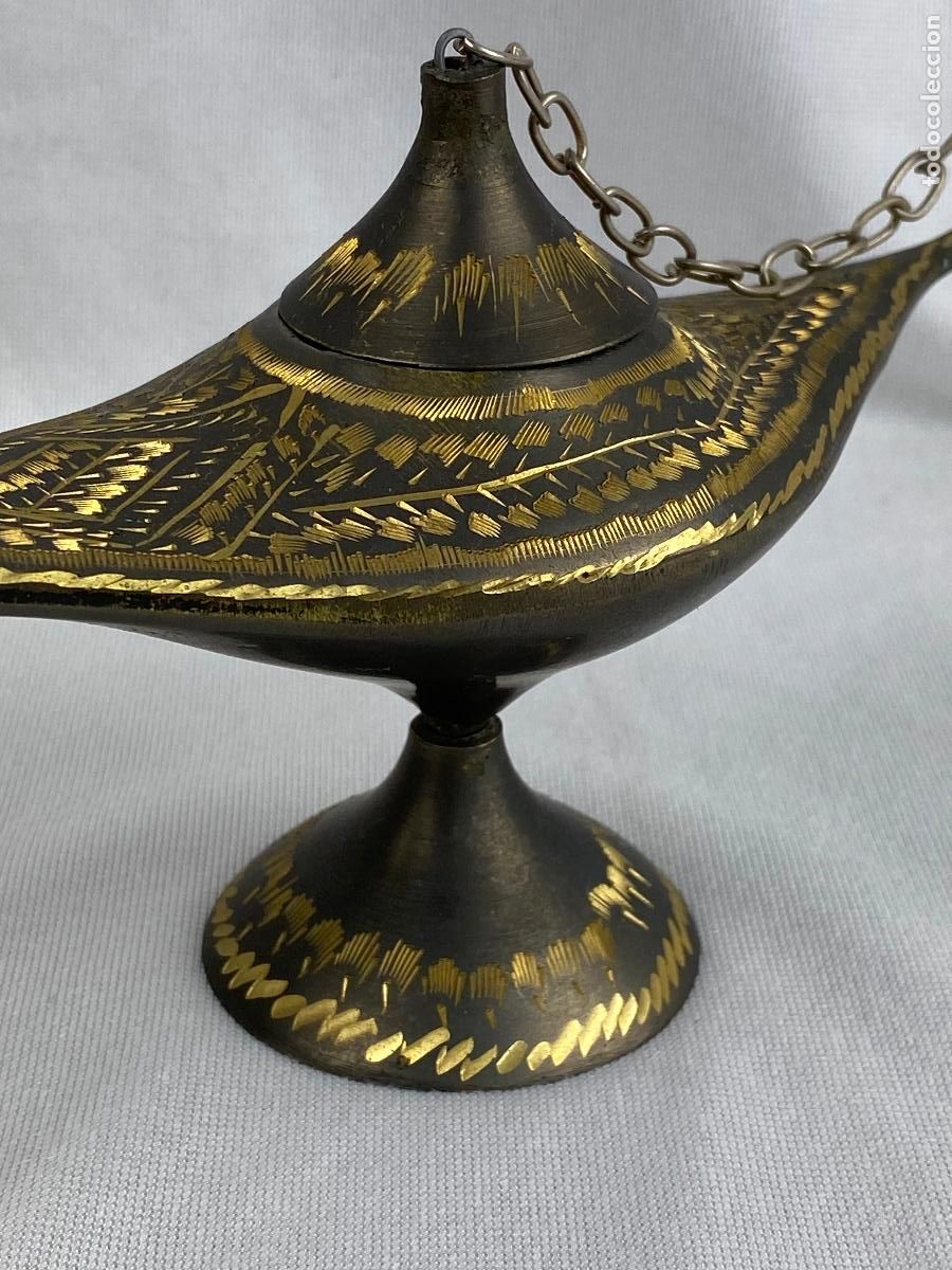 Antig&uuml;edades: lamparilla ed bronce , candil de aceite, lucerna. - Foto 4
