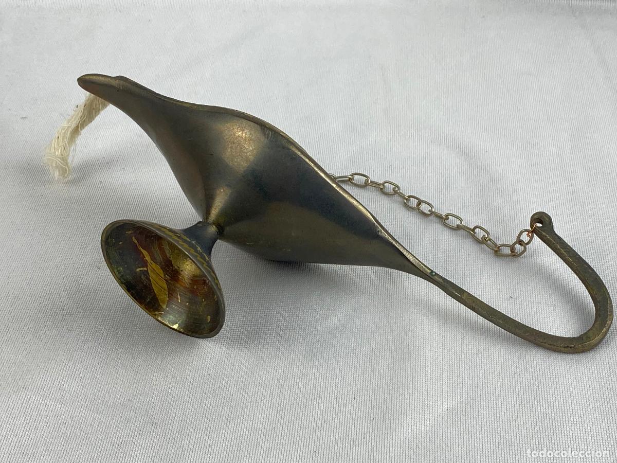 Antig&uuml;edades: lamparilla ed bronce , candil de aceite, lucerna. - Foto 7