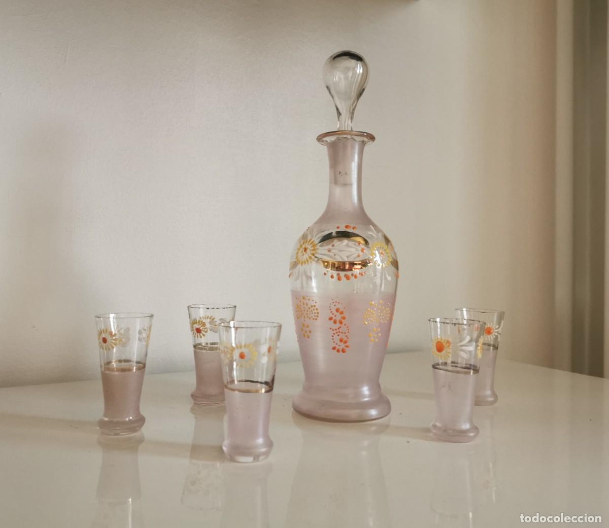 Antig&uuml;edades: LICORERA Y VASOS &ndash; A&Ntilde;O 1930 - Foto 2