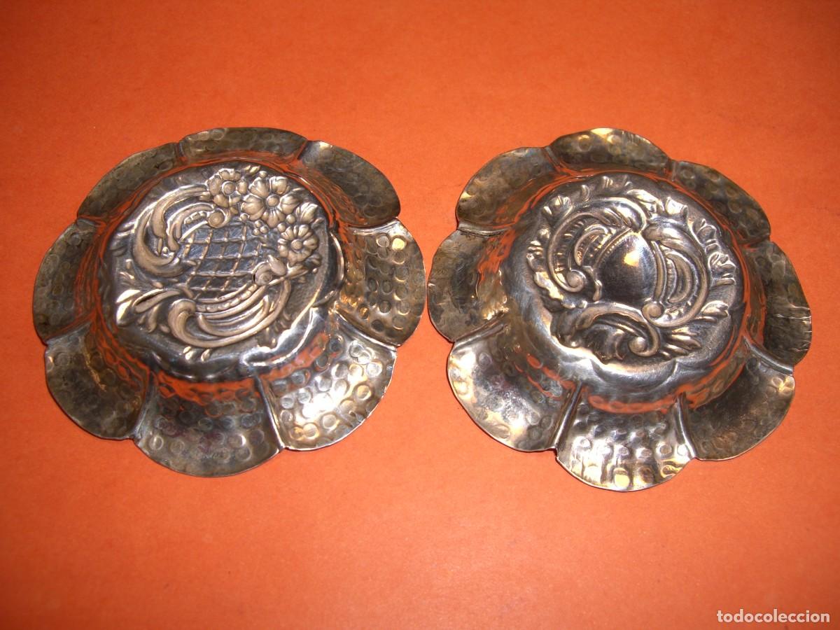 Antig&uuml;edades: PAREJA DE CENICEROS EN PLATA DE LEY - Foto 6