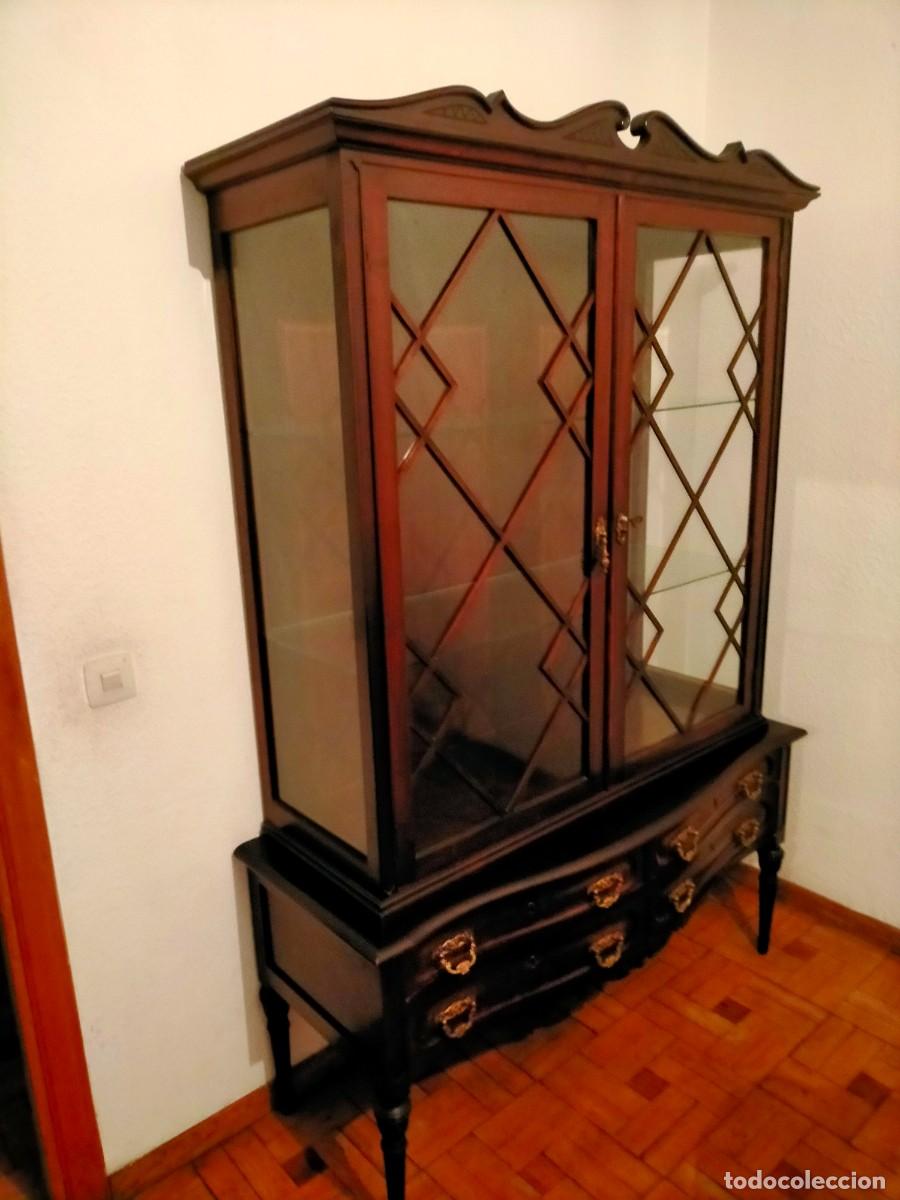 Antig&uuml;edades: VITRINA ANTIGUA MADERA - Foto 1