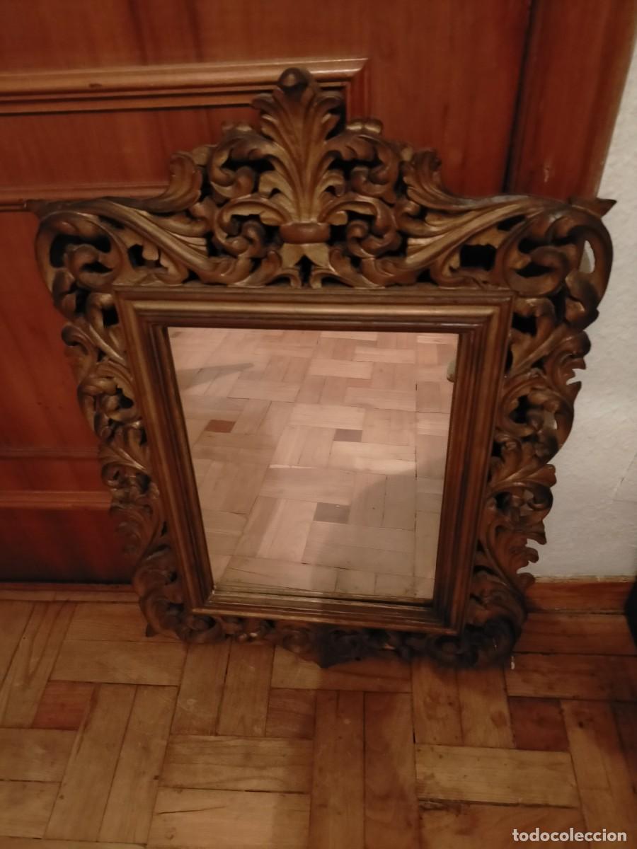 Antig&uuml;edades: ESPEJO DE MADERA ANTIGUO - Foto 1