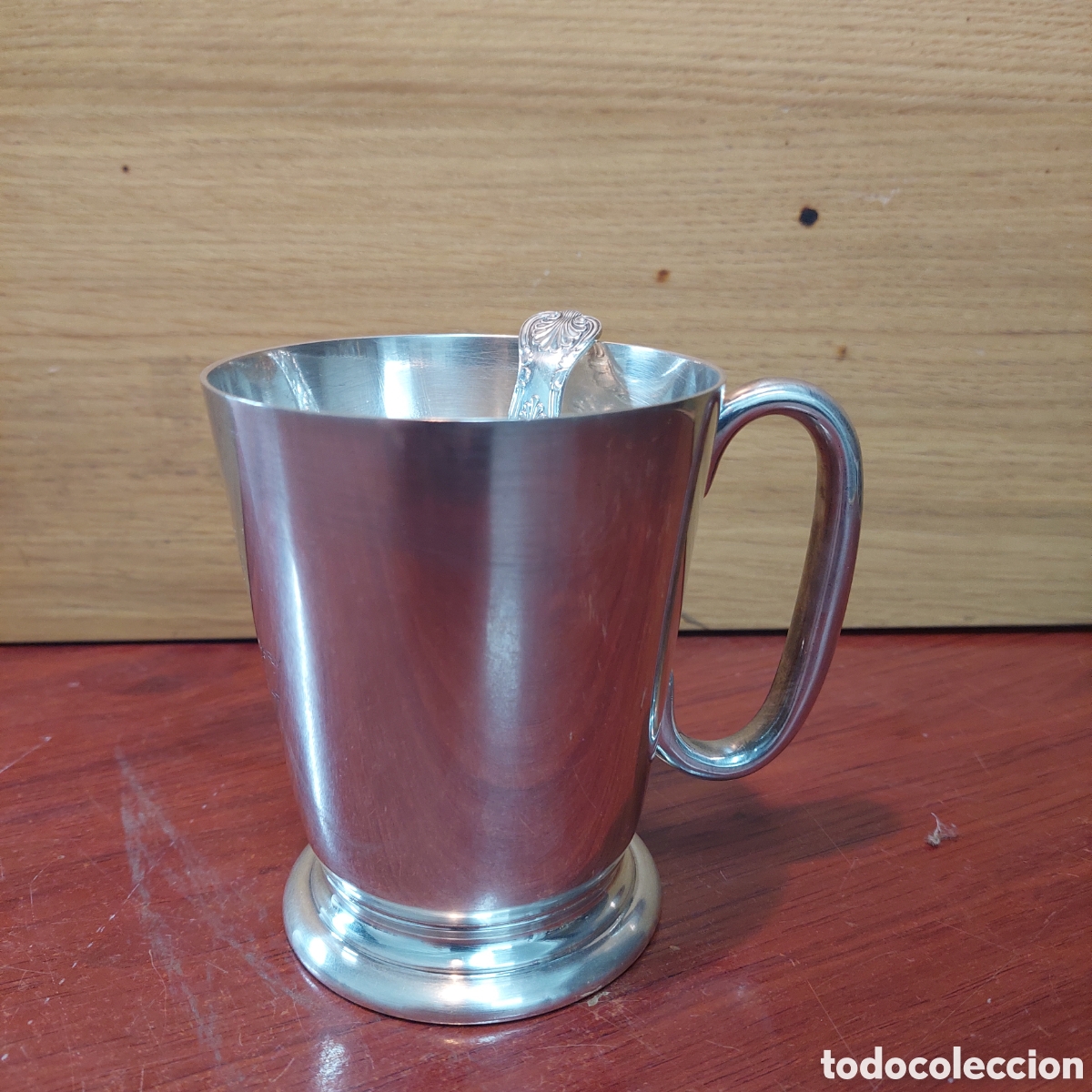 Antig&uuml;edades: Jarra y cuchara ingl&eacute;s plat - Foto 2