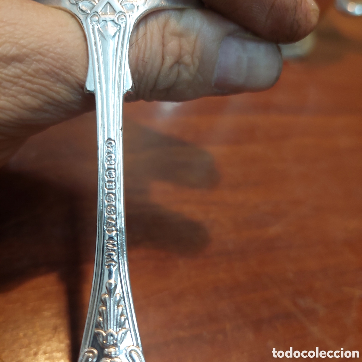 Antig&uuml;edades: Jarra y cuchara ingl&eacute;s plat - Foto 4
