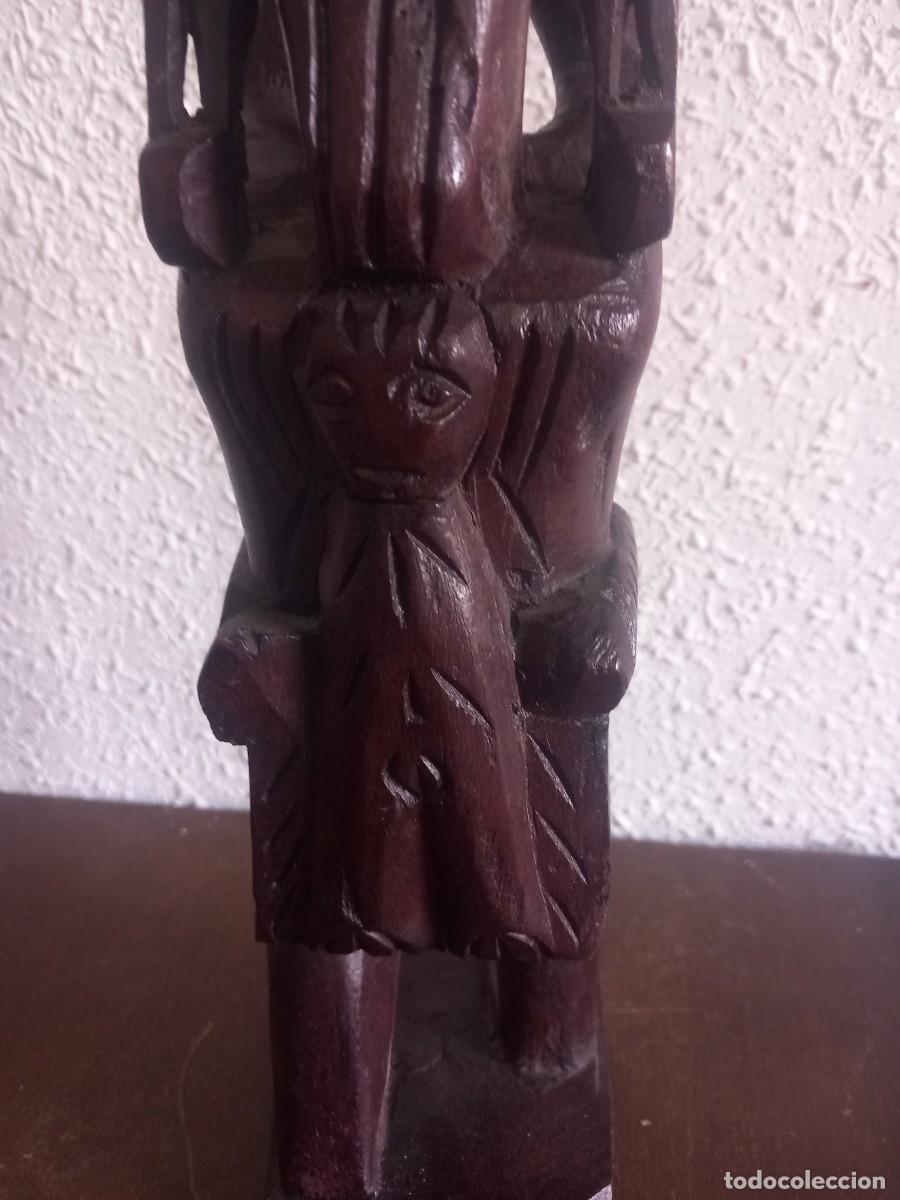 Antig&uuml;edades: BONITA TALLA DE MADERA - Foto 5