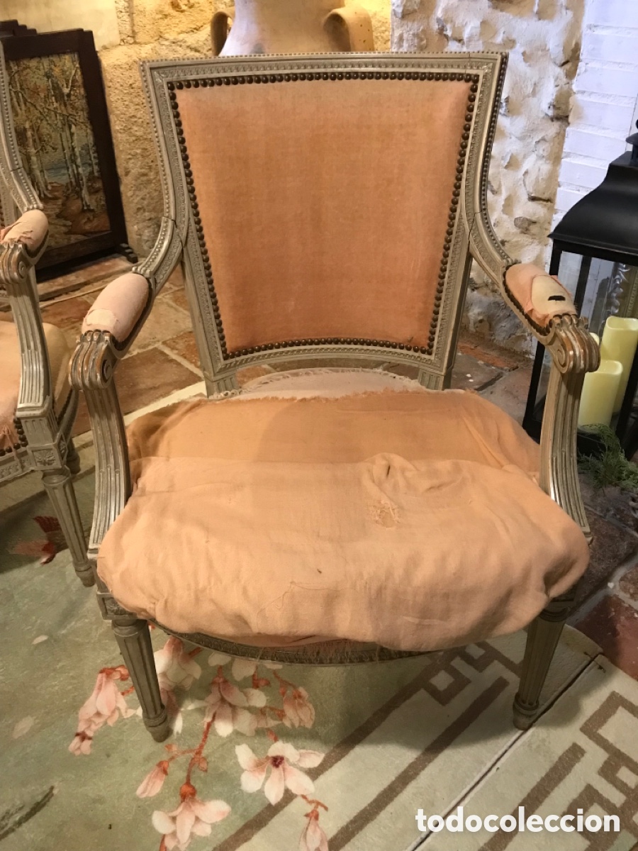 Antig&uuml;edades: Pareja Sillones Luis XVI - Foto 10