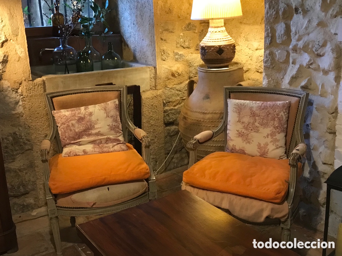Antig&uuml;edades: Pareja Sillones Luis XVI - Foto 1