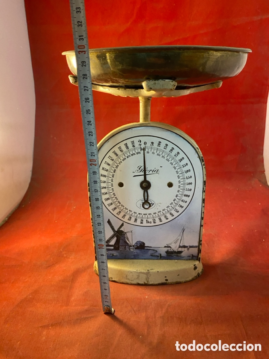 Antig&uuml;edades: Antigua b&aacute;scula &ldquo;Gloria&rdquo; con esmalte - Foto 5