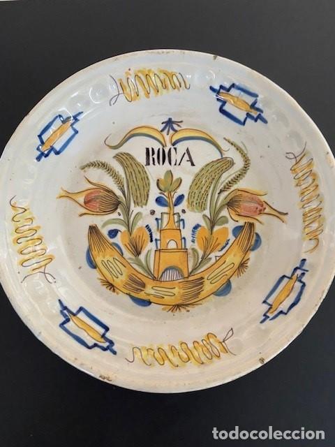 Antig&uuml;edades: plato de loza - Foto 1