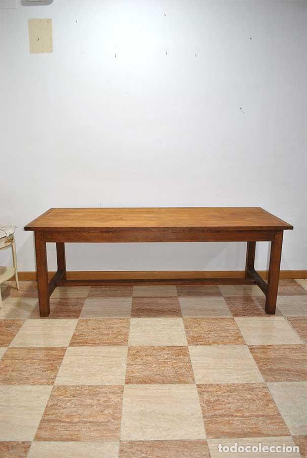 Antig&uuml;edades: MESA R&Uacute;STICA DE ROBLE - Foto 1