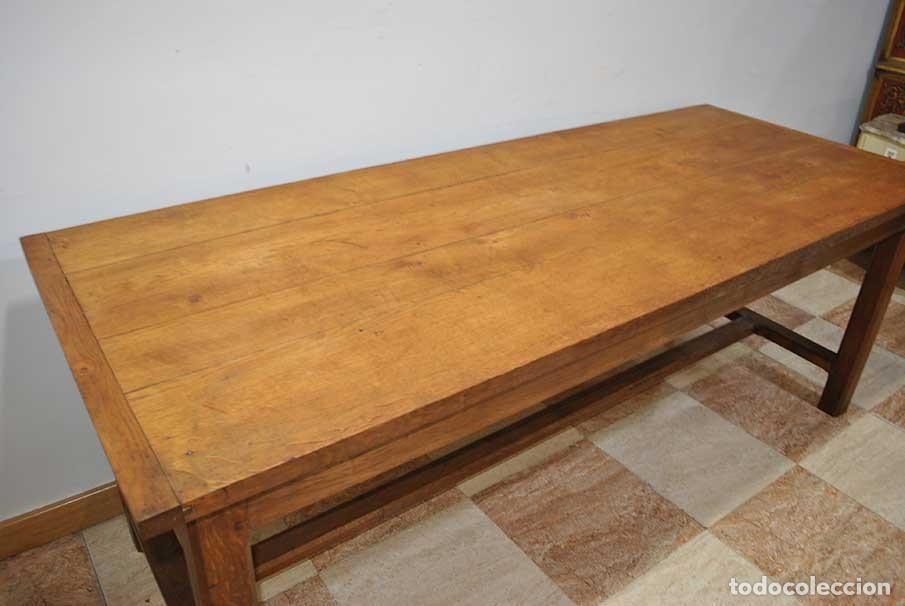 Antig&uuml;edades: MESA R&Uacute;STICA DE ROBLE - Foto 3
