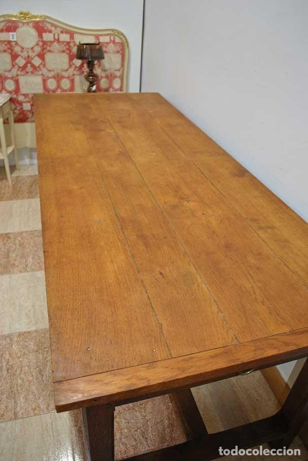 Antig&uuml;edades: MESA R&Uacute;STICA DE ROBLE - Foto 4