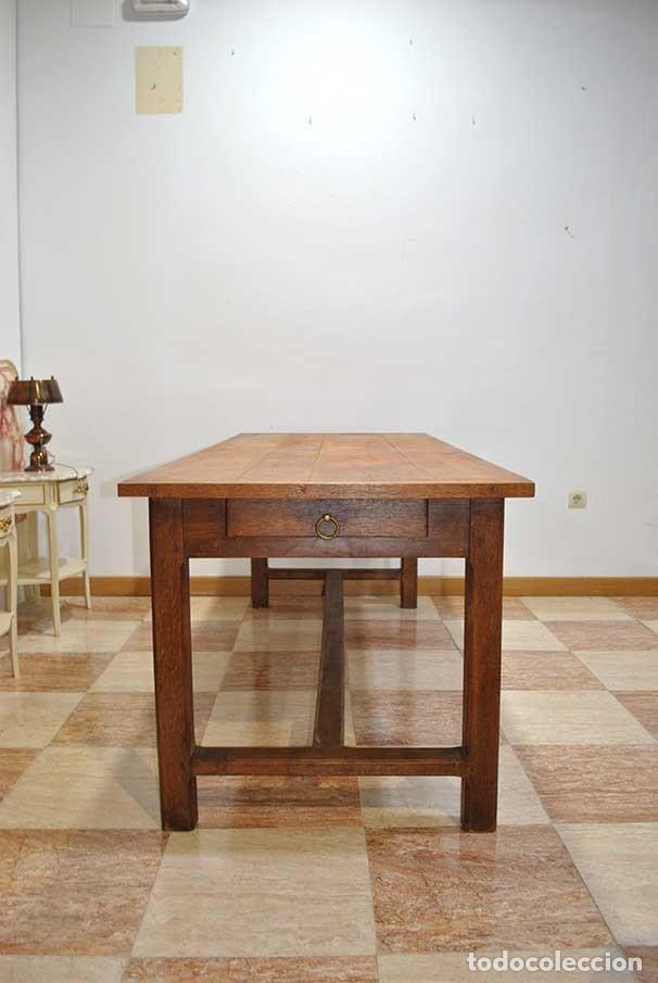 Antig&uuml;edades: MESA R&Uacute;STICA DE ROBLE - Foto 6