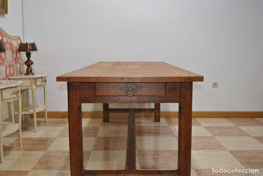 Antig&uuml;edades: MESA R&Uacute;STICA DE ROBLE - Foto 7