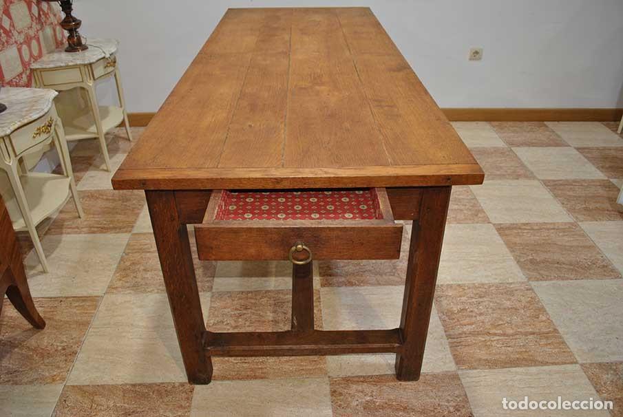 Antig&uuml;edades: MESA R&Uacute;STICA DE ROBLE - Foto 8