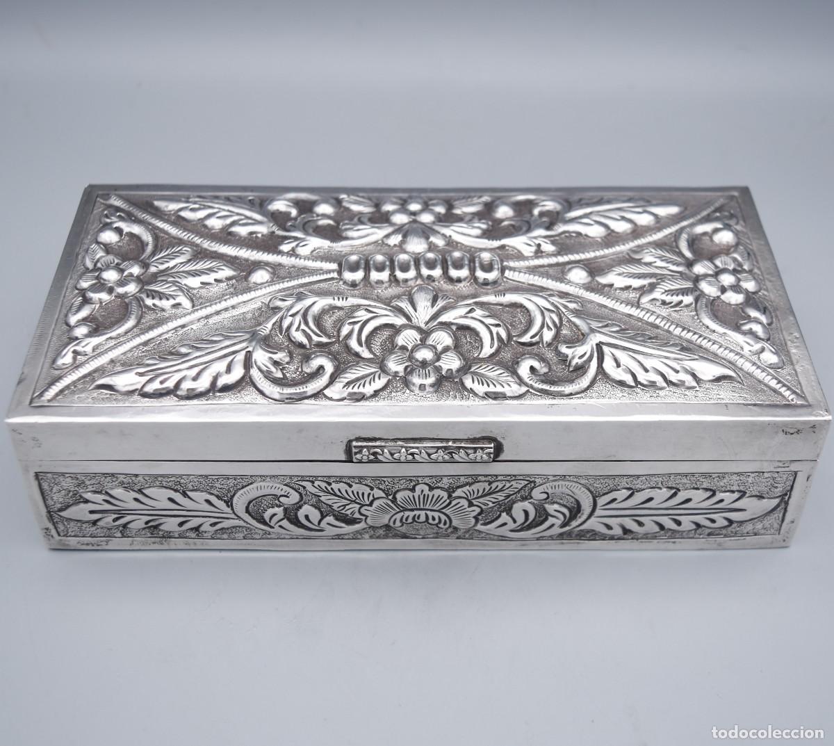 Antig&uuml;edades: Plata - Caja de gran tama&ntilde;o - Foto 8