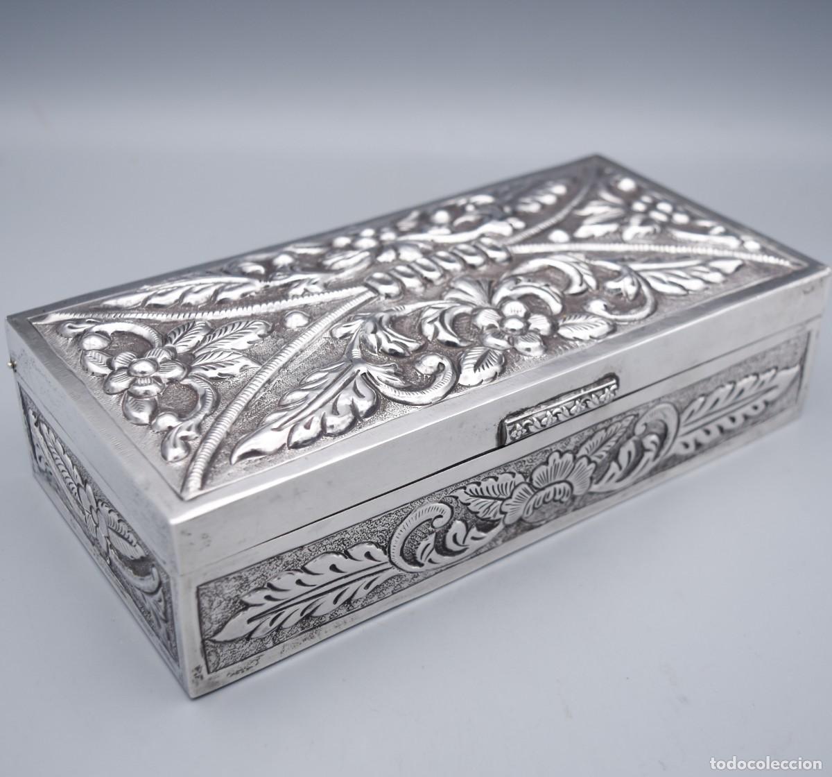 Antig&uuml;edades: Plata - Caja de gran tama&ntilde;o - Foto 4