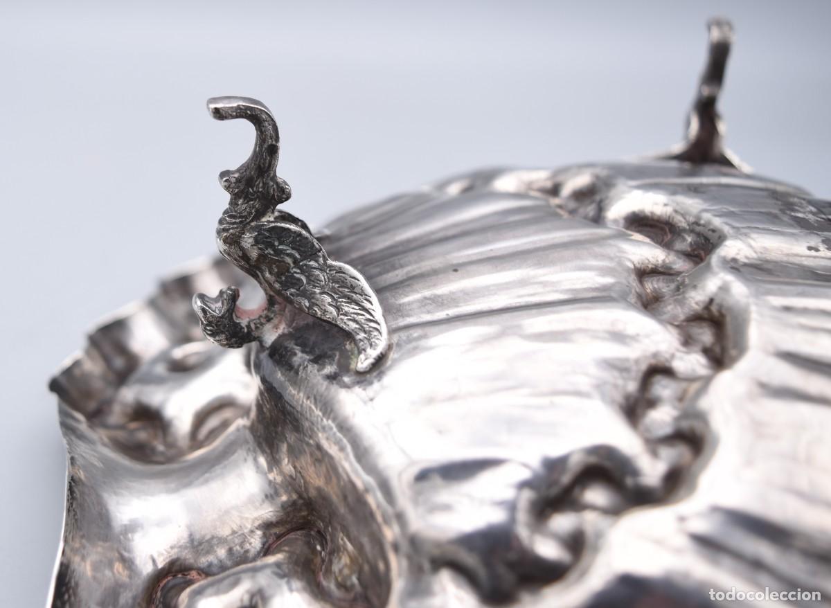 Antig&uuml;edades: Plata - Centro de mesa grande - Concha - Foto 13