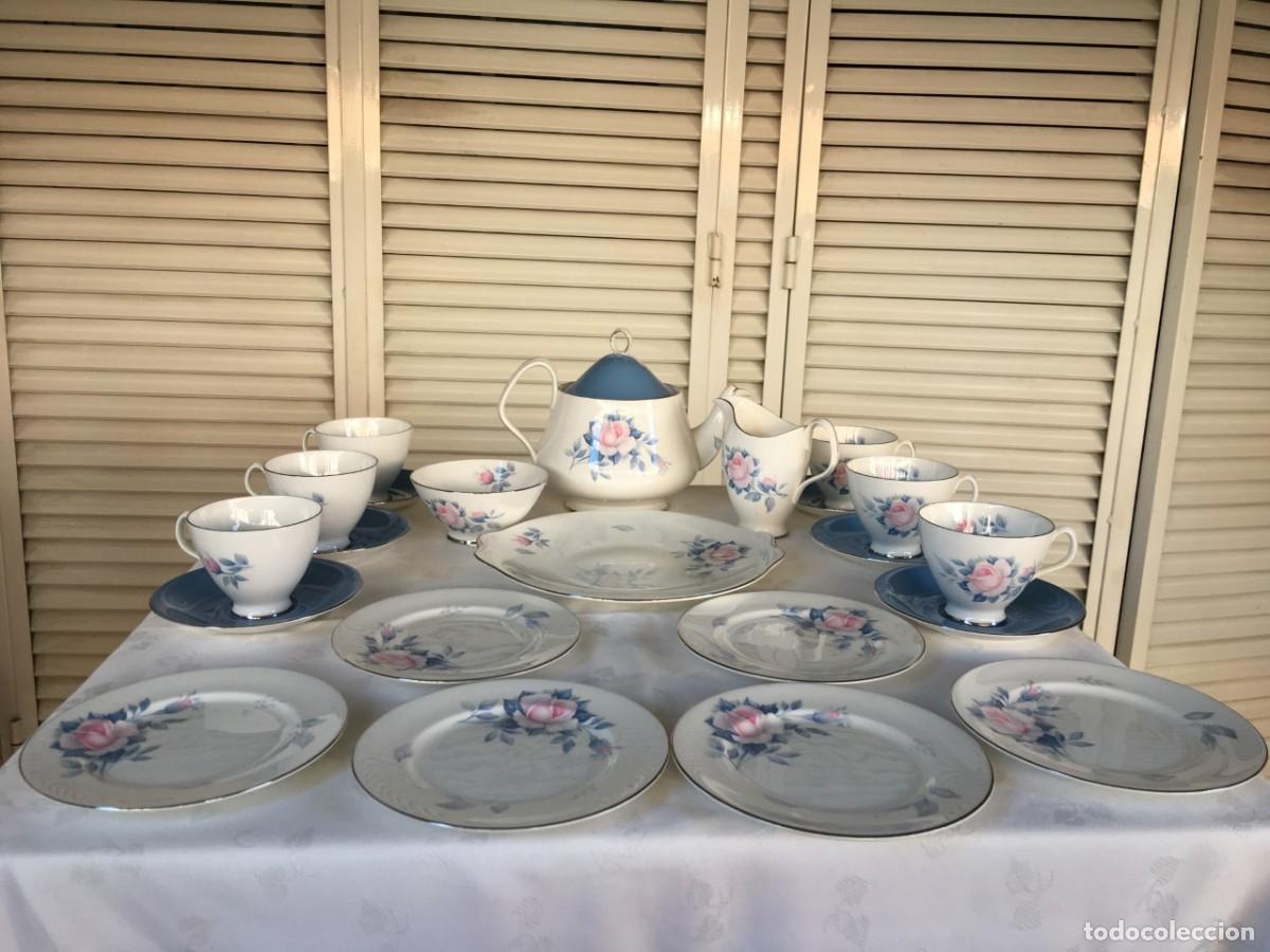 Antig&uuml;edades: Juego de T&eacute; Ingl&eacute;s Royal Albert - Foto 2