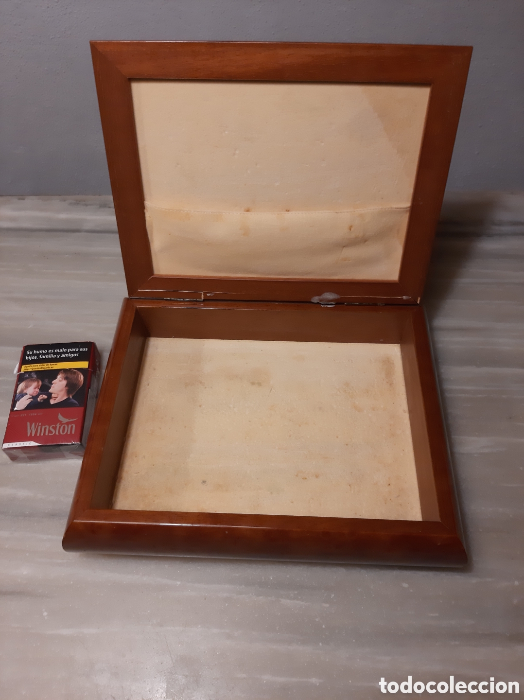 Antig&uuml;edades: Antigua caja de raiz y plata - Foto 6