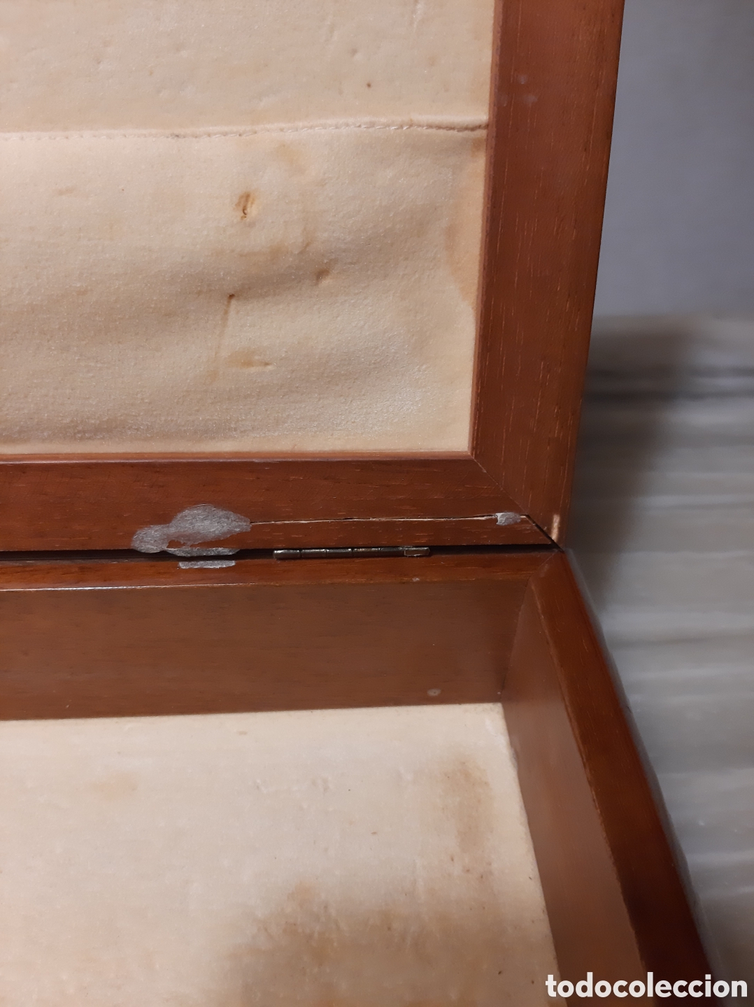 Antig&uuml;edades: Antigua caja de raiz y plata - Foto 11