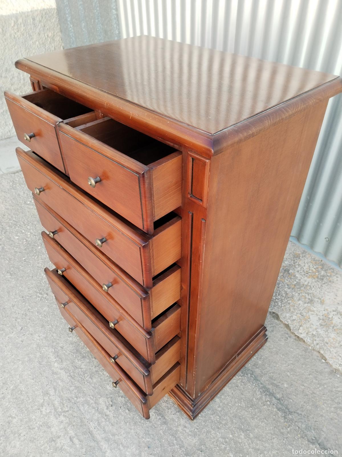 Antig&uuml;edades: comoda de 7 cajones - Foto 2