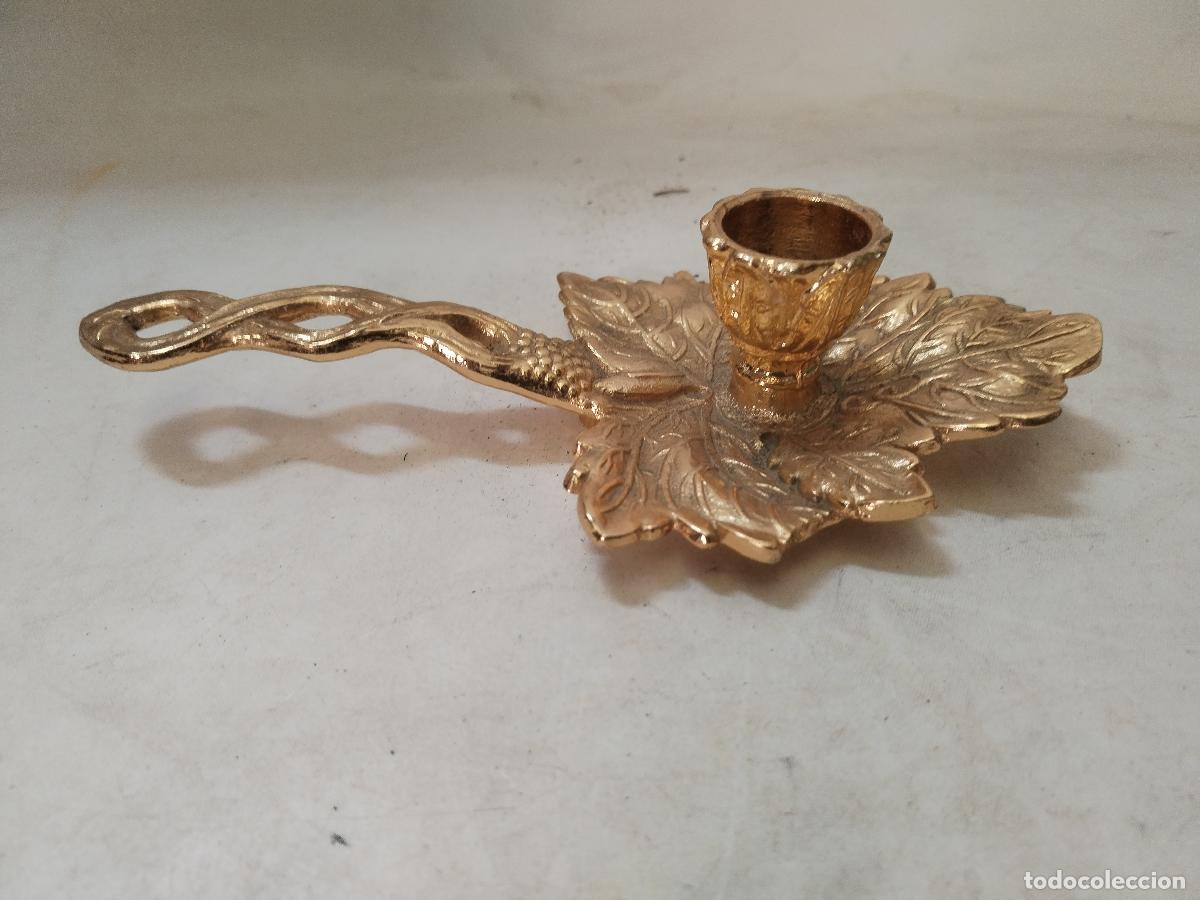 Antig&uuml;edades: palmatoria de bronce - c119 - Foto 4