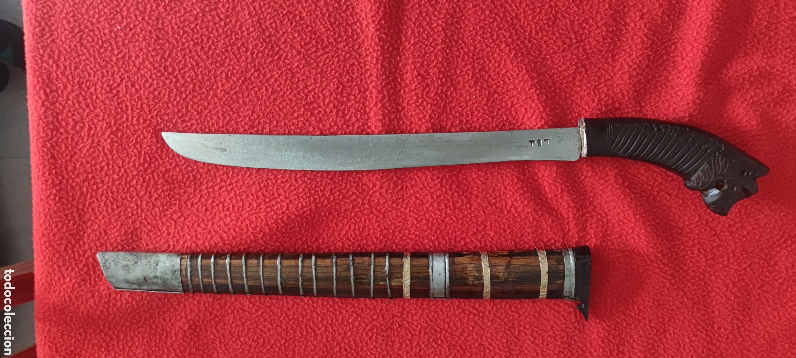 Antig&uuml;edades: Antiguo machete Golok Indonesio - Foto 2
