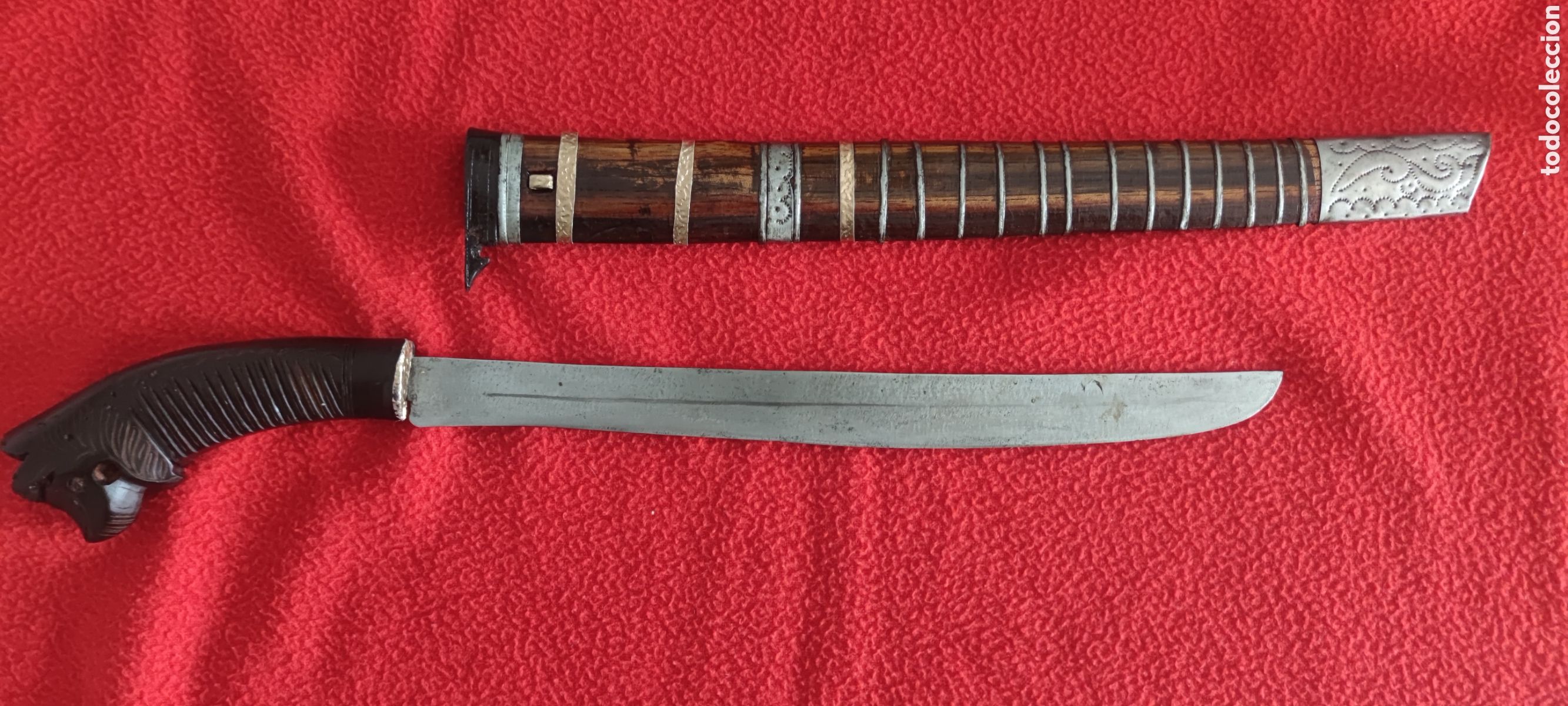 Antig&uuml;edades: Antiguo machete Golok Indonesio - Foto 3
