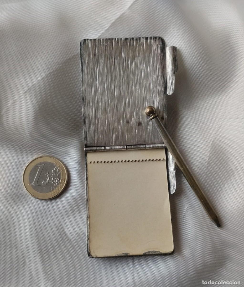Antig&uuml;edades: Mini libreta a&ntilde;os 30 plata (creo) - Foto 1