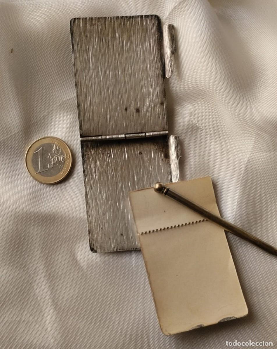 Antig&uuml;edades: Mini libreta a&ntilde;os 30 plata (creo) - Foto 3