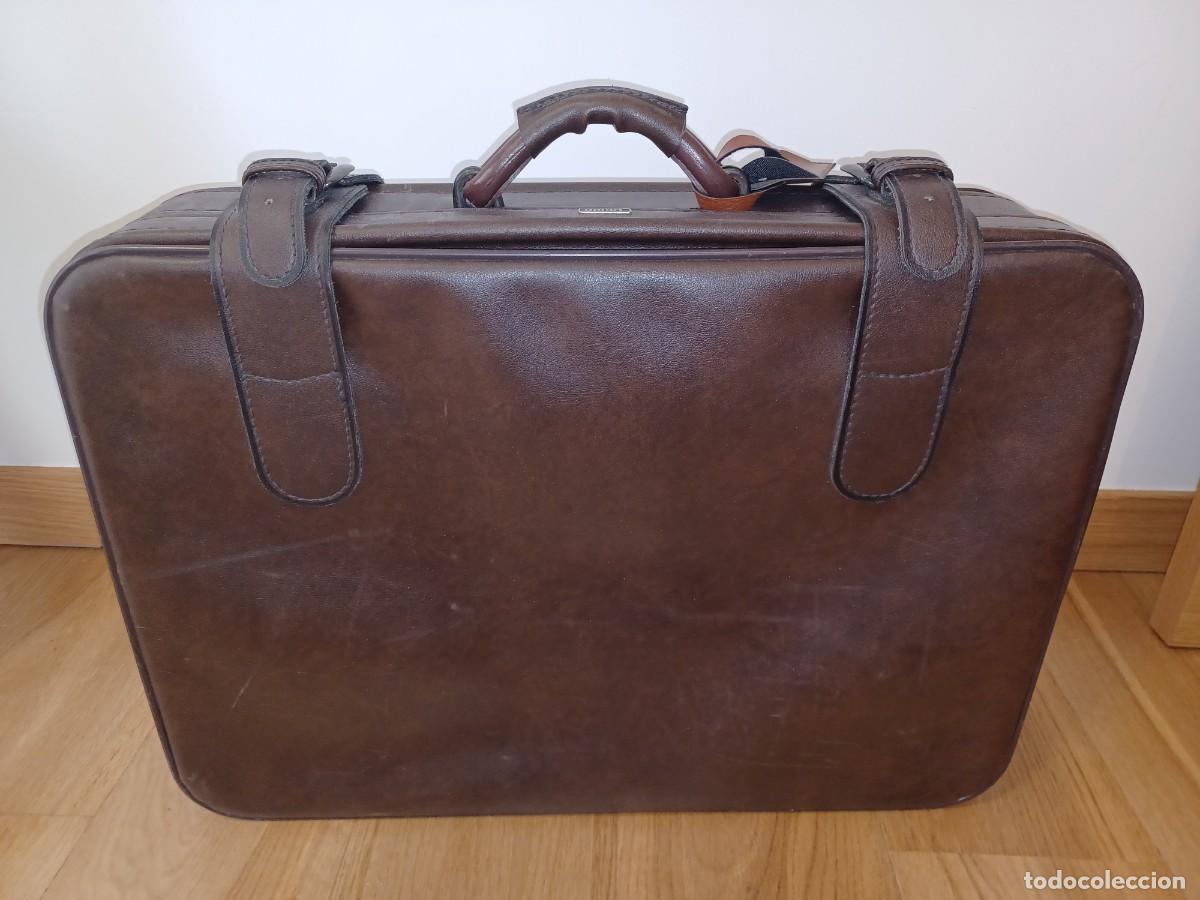 Antig&uuml;edades: Maleta Antigua marron - Foto 7