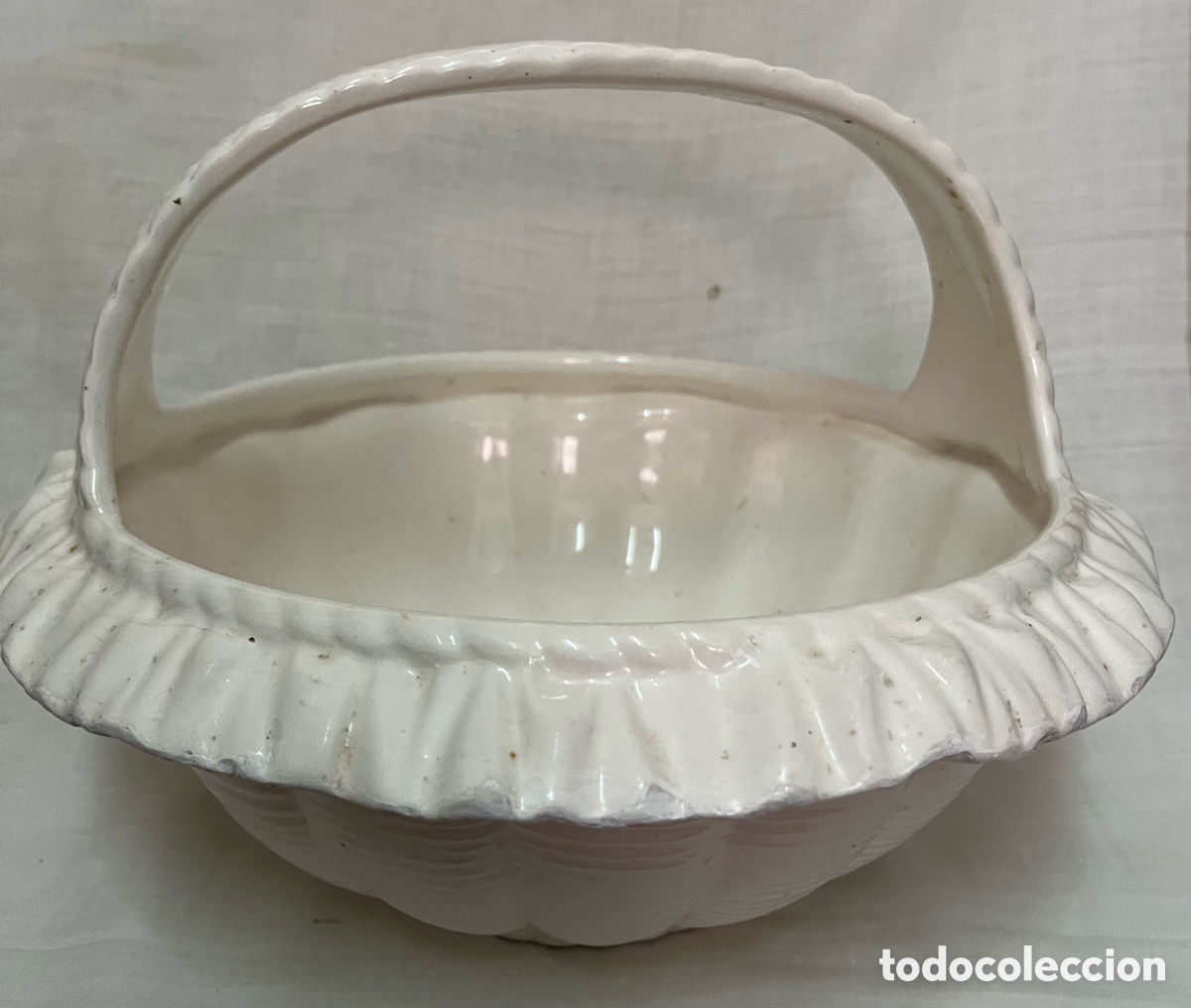 Antig&uuml;edades: FRUTERO DE PORCELANA MANISES - Foto 6