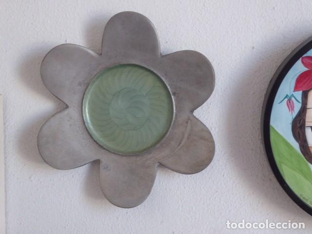 Antig&uuml;edades: Centro de mesa gris y verde - Foto 2