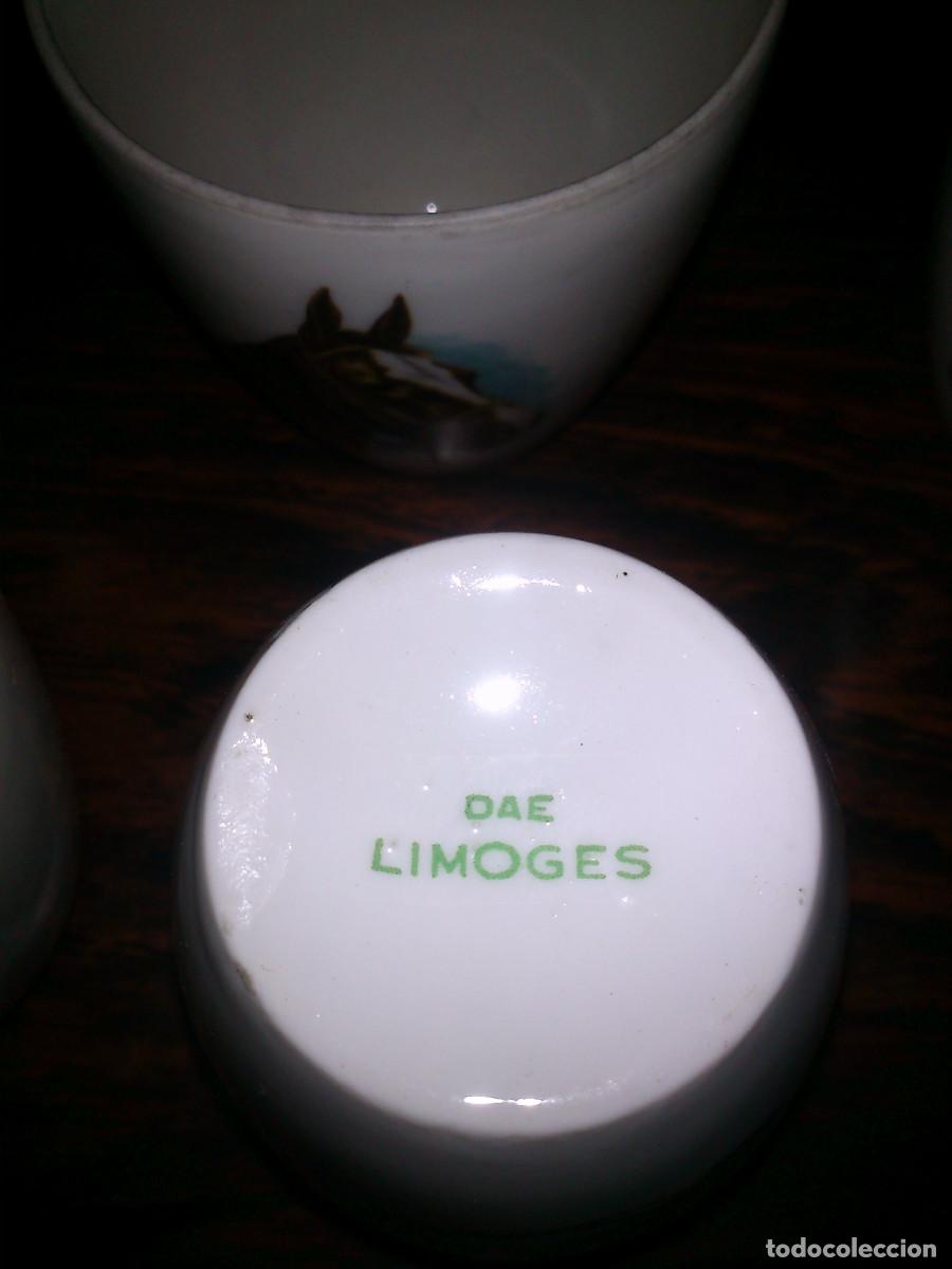 Antig&uuml;edades: LIMOGES , BOTELLA CON CHUPITOS figura de caballo - Foto 2