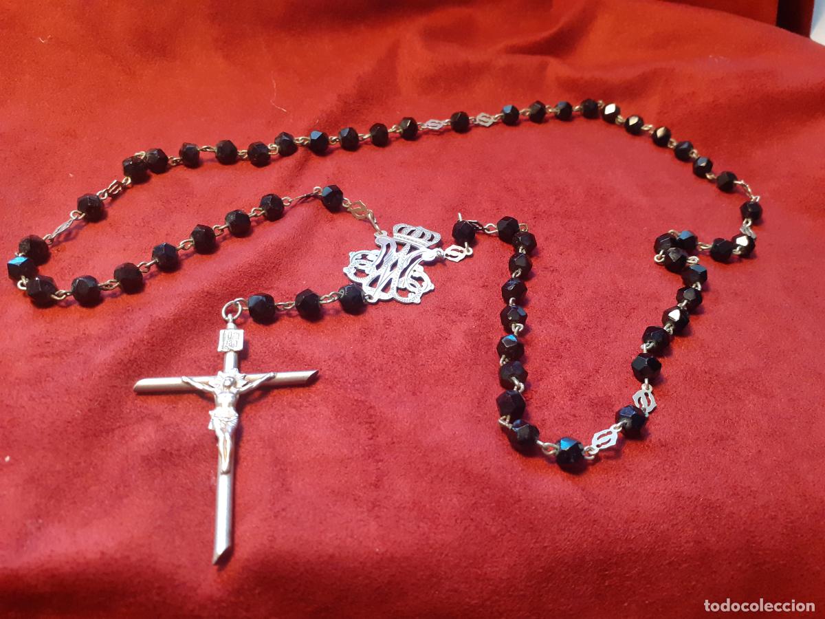 Antig&uuml;edades: Rosario azabache y plata - Foto 2