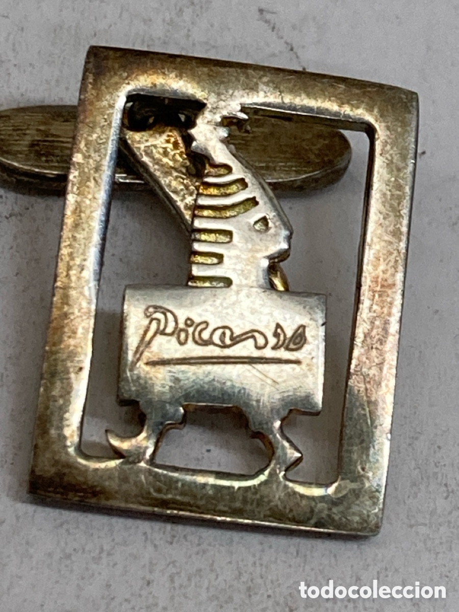 Antig&uuml;edades: Gemelos de plata Picasso /G21 - Foto 2