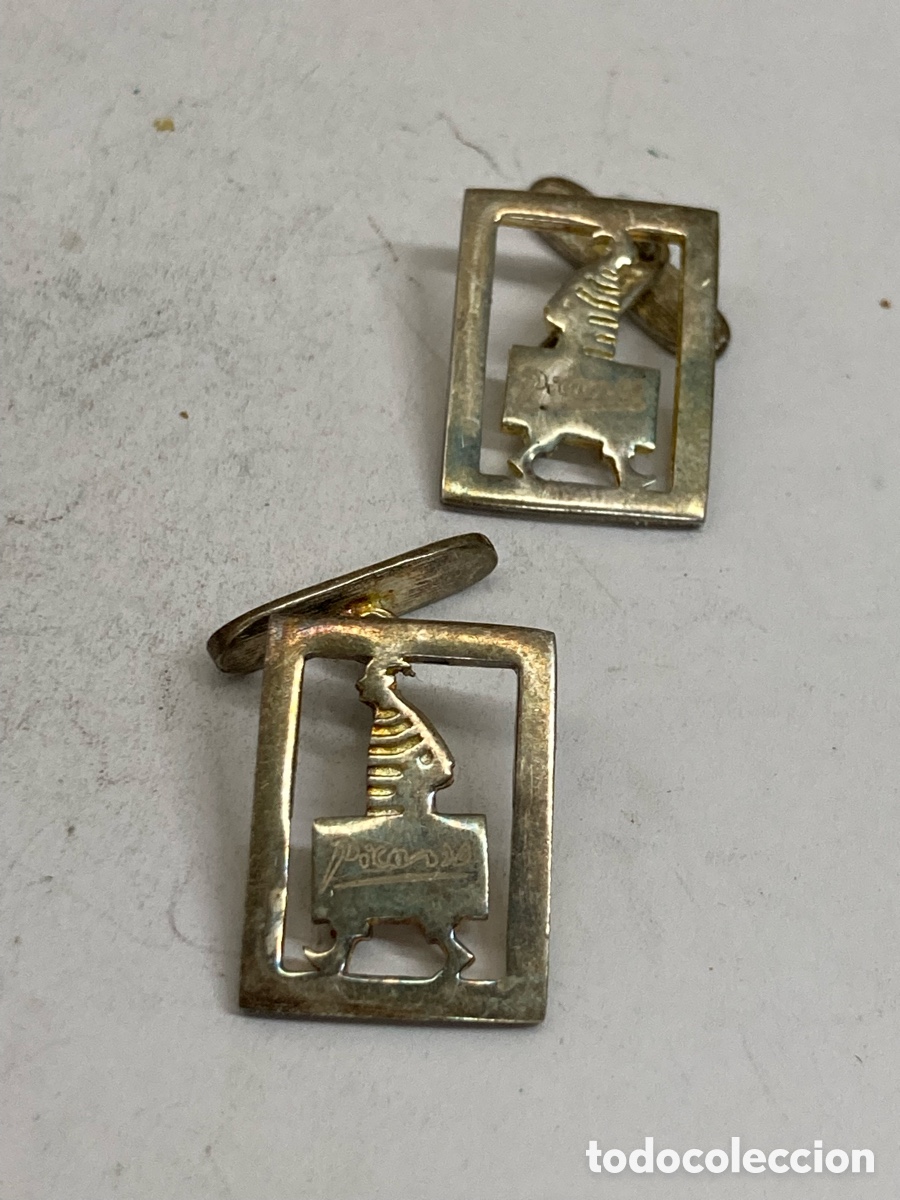 Antig&uuml;edades: Gemelos de plata Picasso /G21 - Foto 1