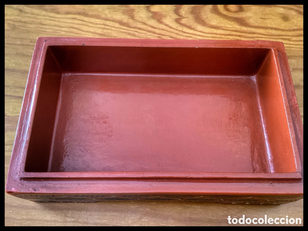 Antig&uuml;edades: Caja de laca birmana. Burmese Lacquerware Box. XIX thc. - Foto 9