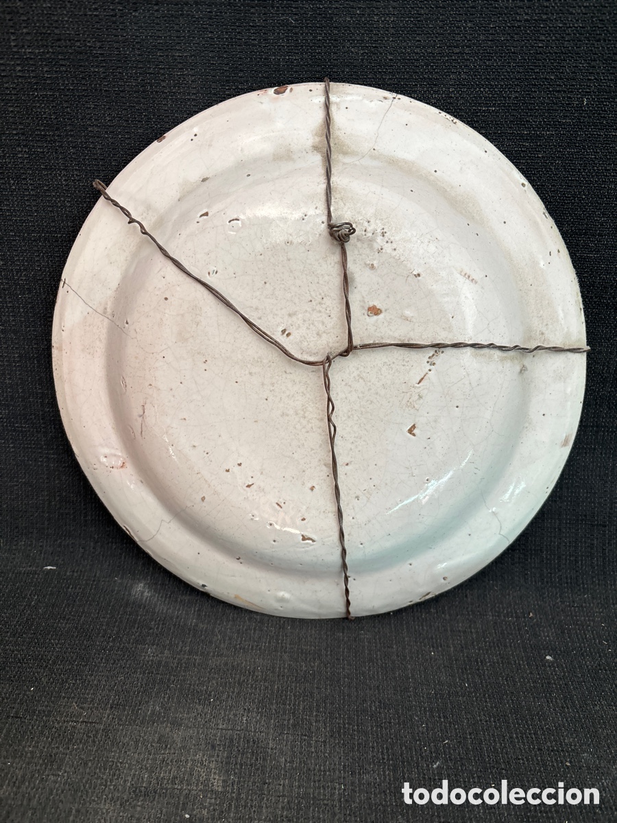 Antig&uuml;edades: Plato Manises, siglo XIX - Foto 6