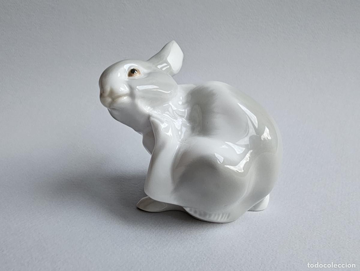 Antig&uuml;edades: CONEJITO RASCANDOSE, DE LLADRO - Foto 4