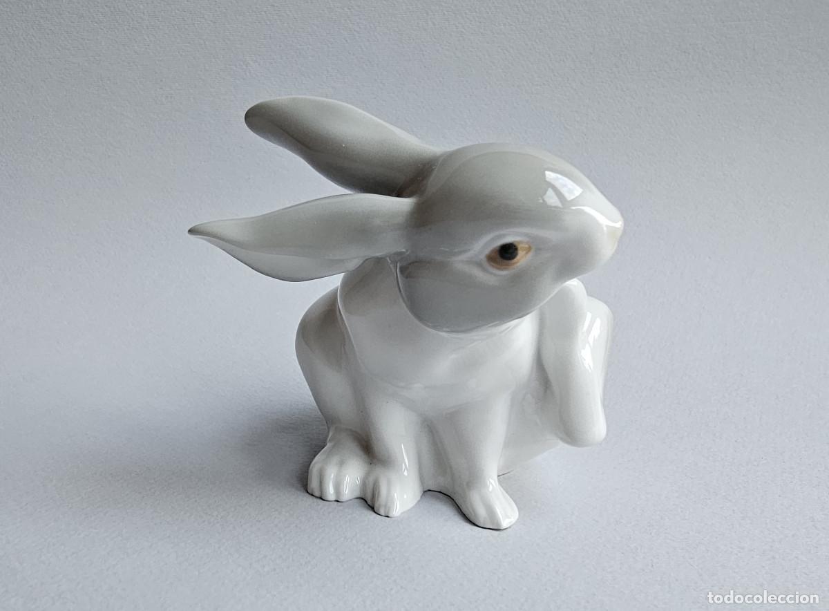 Antig&uuml;edades: CONEJITO RASCANDOSE, DE LLADRO - Foto 9
