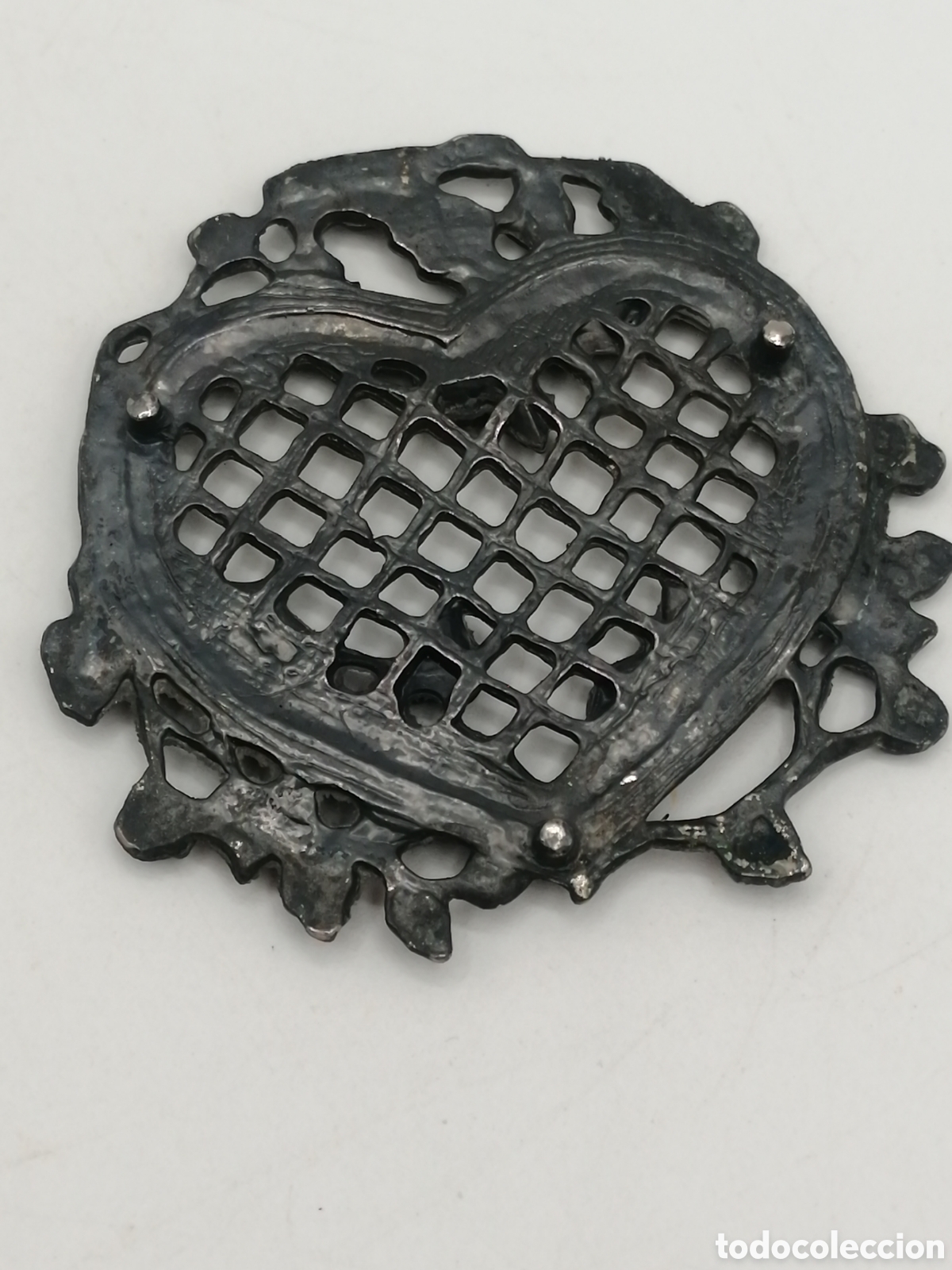 Antig&uuml;edades: Pisapapeles metal plateado - Foto 3