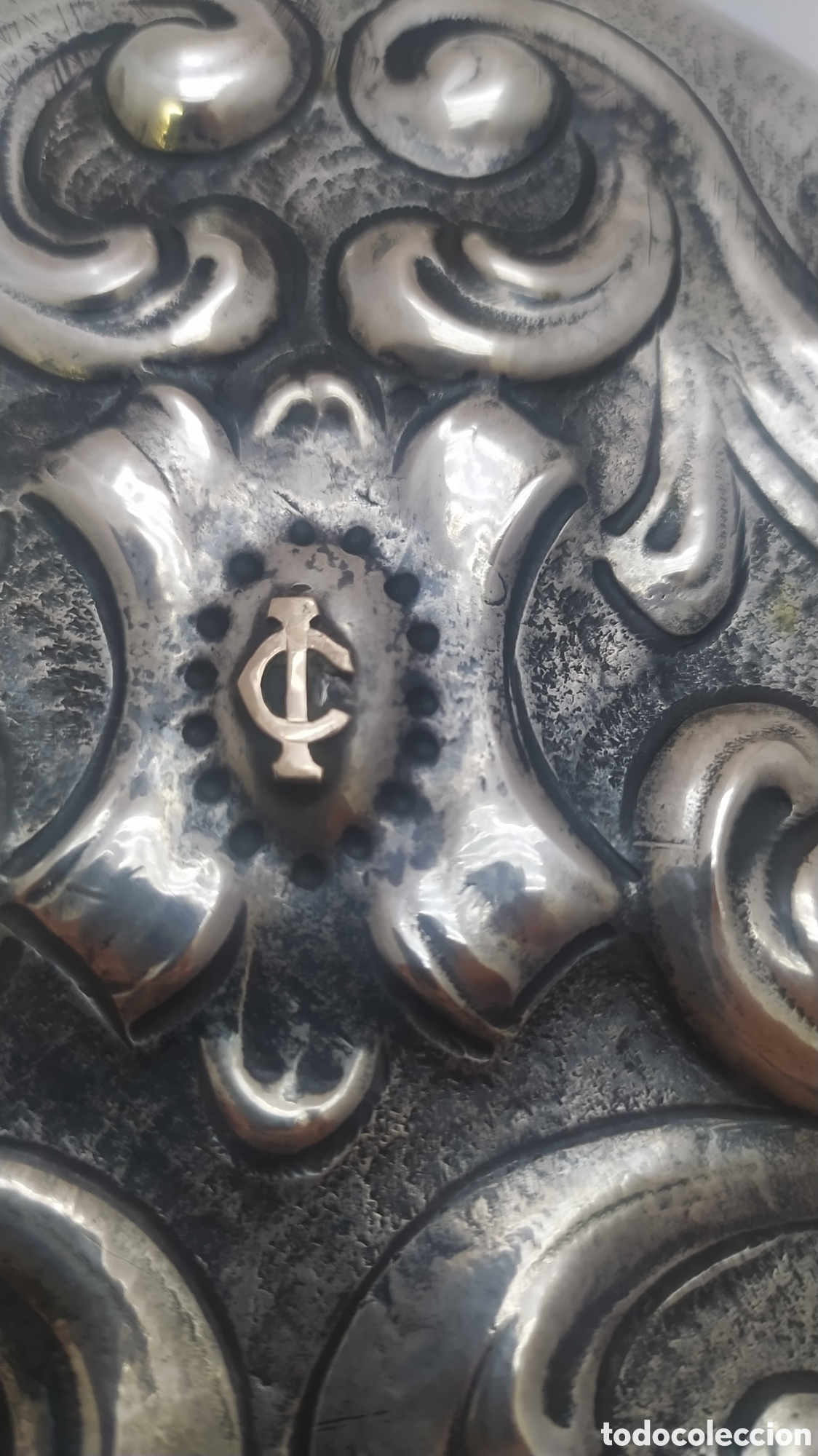 Antig&uuml;edades: Antiguo juego de tocador plata y oro - Foto 20