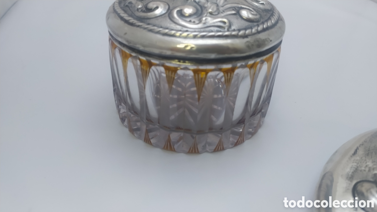 Antig&uuml;edades: Antiguo juego de tocador plata y oro - Foto 22