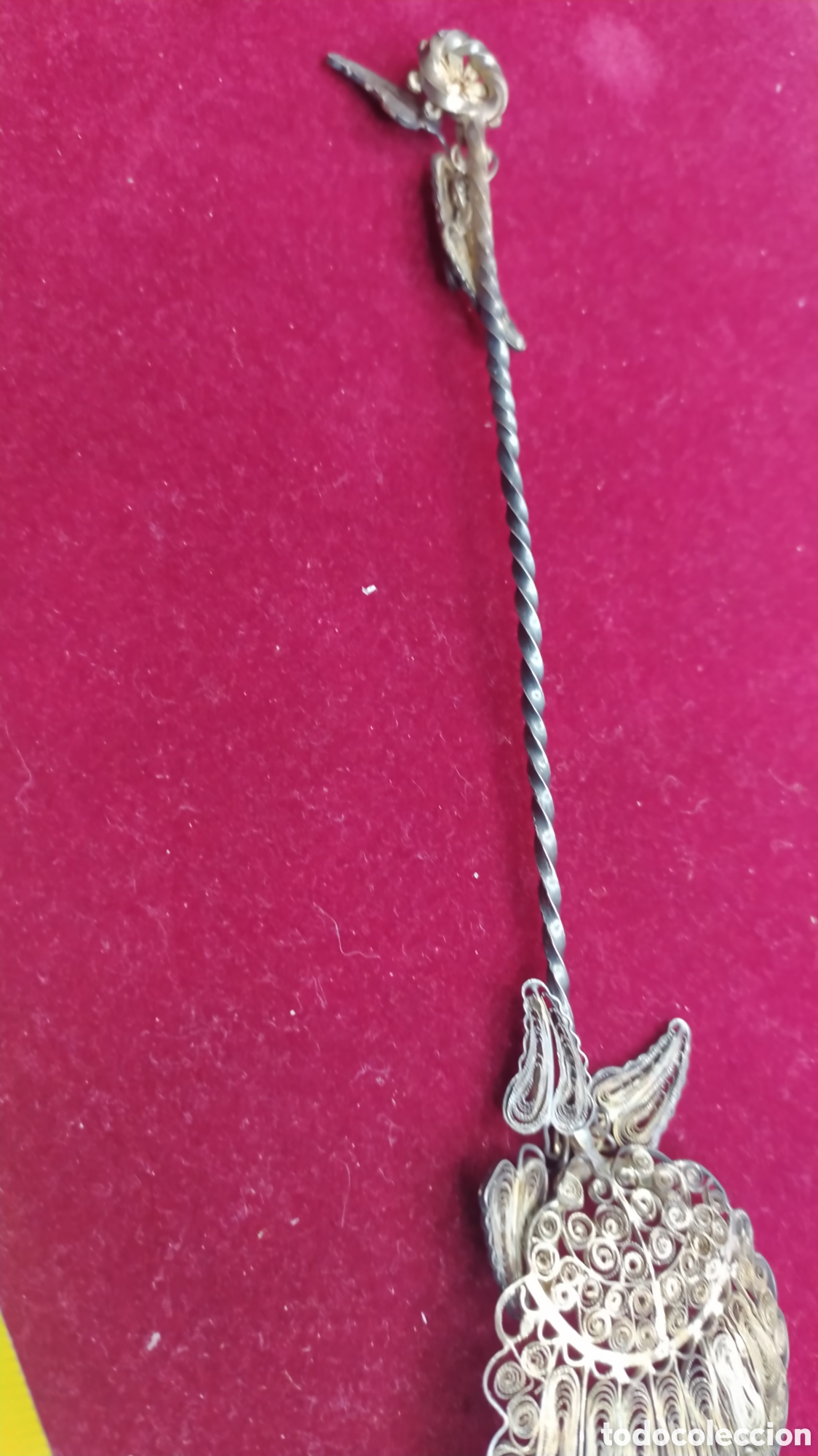 Antig&uuml;edades: Cuchara de plata filigrana - Foto 9