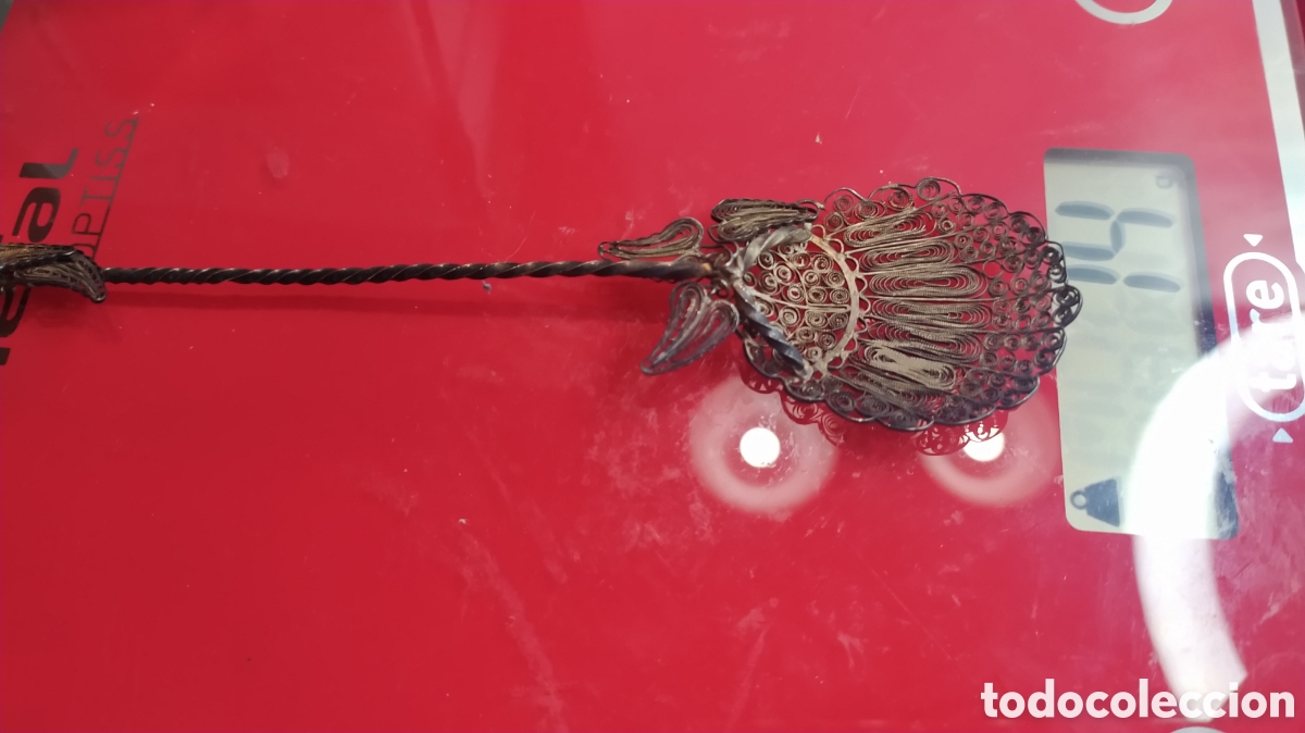 Antig&uuml;edades: Cuchara de plata filigrana - Foto 12