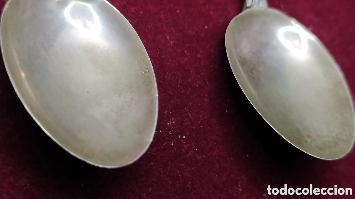 Antig&uuml;edades: Cucharillas de colecci&oacute;n de plata 800 - Foto 6